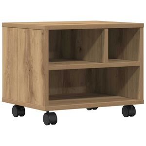 vidaXL Стойка за принтер Дъб 41 x 32 x 34,5 см Инженерна дървесина
