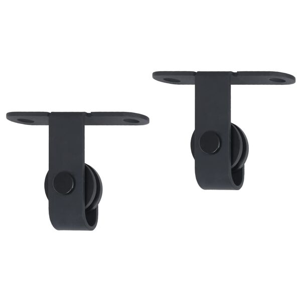 vidaXL Комплект за мини плъзгаща врата за шкаф, стомана, 122 см