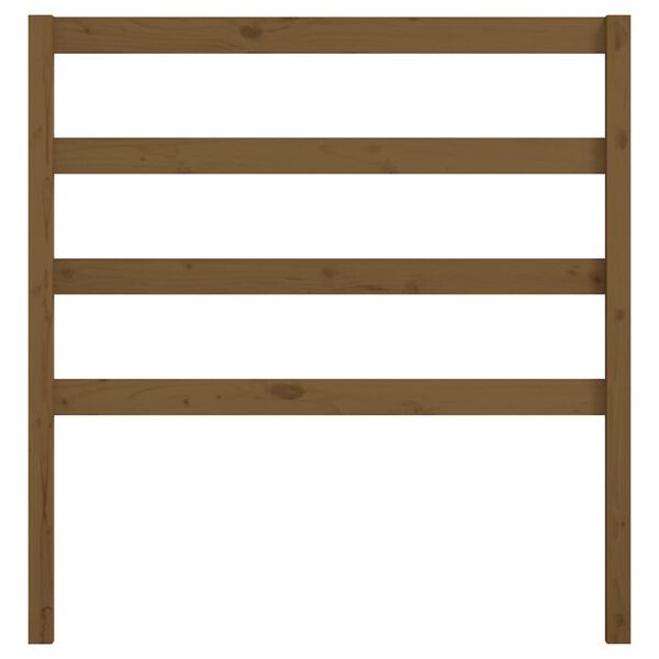 vidaXL Горна табла за легло, меденокафява, 96x4x100 см, бор масив