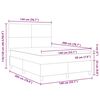 vidaXL Легло с пружинирана основа Светлосив и бял 140 x 200 cm