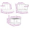 vidaXL Комплект дивани за открито 9 pcs Натурален и Бежов