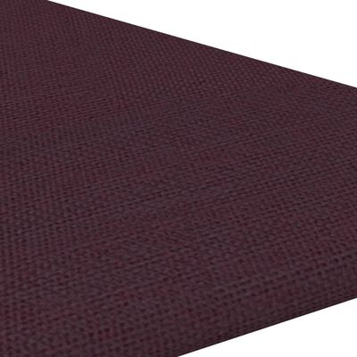 vidaXL Стенни панели, 12 бр, лилави,30x30 см, плат, 0,54 м²