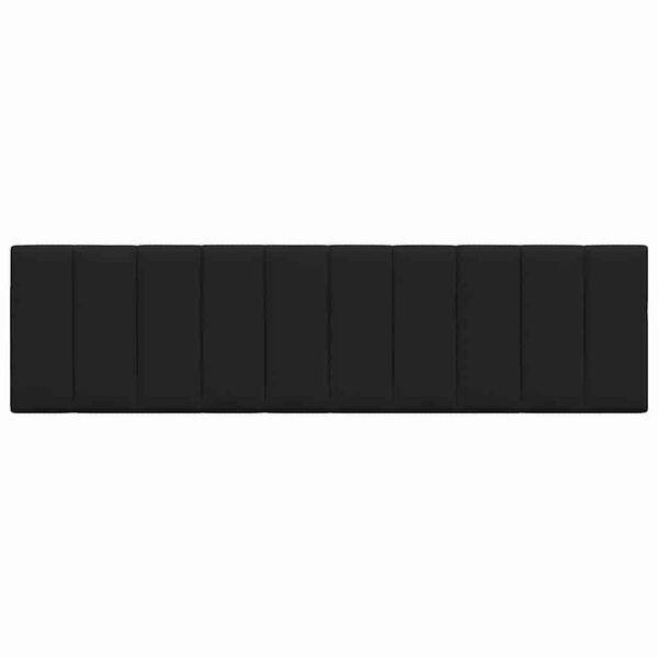 vidaXL Мека табла за легло Hanko, черна, 180 см, плат