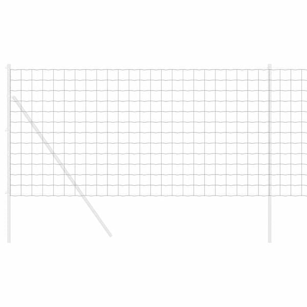 vidaXL Шестоъгълна ограда Сребрист 1 x 50 m Поцинкована стомана