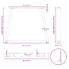 vidaXL Крака за трапезна маса, V-образни, 3 бр., естествена стомана, 80 x (72-73,3) см, стомана