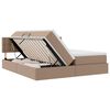 vidaXL Легло с място за съхранение Капучино 180 x 200 cm Изкуствена