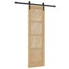 vidaXL Преплъзваща се врата Натурално 61 x 198,5 см