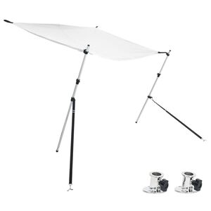 vidaXL T-Top комплект удължение за сенник бял 170x170x(113-182,5) см