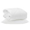 vidaXL Цялосезонен завивка с възглавница 2 pcs Бяло Микрофибър
