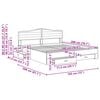 vidaXL Рамка за легло Сонома дъб 180 x 200 cm Инженерно дърво