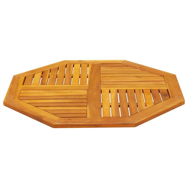 vidaXL Плот за маса 90x90x2,2 см осмоъгълен масивна дървесина акация