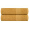 vidaXL Кърпи за баня FROGN 2 бр. Златни 100x150 см 360 г/м&sup2;
