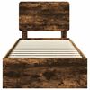 vidaXL Рамка за легло Димян дъб 75 x 190 cm Инженерна дървесина