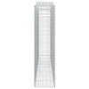 vidaXL Габионни кошници арка 5 бр 400x50x200/220 см поцинковано желязо