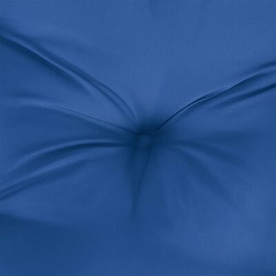 vidaXL Палетна възглавница, кралско синя, 50x40x12 см, текстил