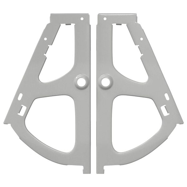 vidaXL Панта за плъзгащ се шкаф 2 pcs Сребрист 235 x 155 x 30 мм