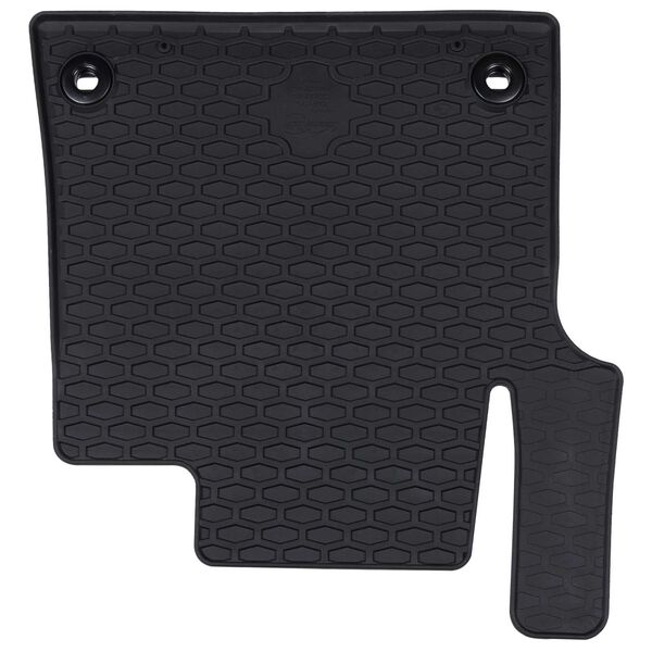 vidaXL Автомобилен килим 3 pcs Черно TPE
