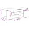 vidaXL ТВ шкаф с чекмедже Черния дъб 90 x 39 x 30 см Инженерно дърво