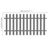 vidaXL Дъсчена ограда, WPC, 200x100 см