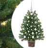 vidaXL С изкуствено коледно дърво Зелен 95 cm PE и PVC