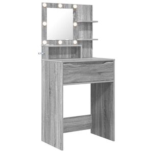 vidaXL Тоалетки за спалня Сив Сонома 80 x 39,6 x 135 см