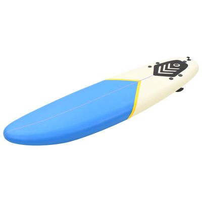 vidaXL Дъска за сърф, 170 см, синьо и кремаво