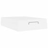 vidaXL Рамка за легло с матрак с матрак 2 pcs Бяло ПВЦ