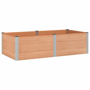 vidaXL Градинска повдигната леха Кафяво 200 x 100 x 54 cm