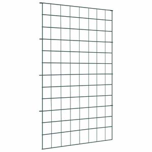 vidaXL Комплект ограда за езеро 8 бр. 50 x 80 cm Стомана Зелен