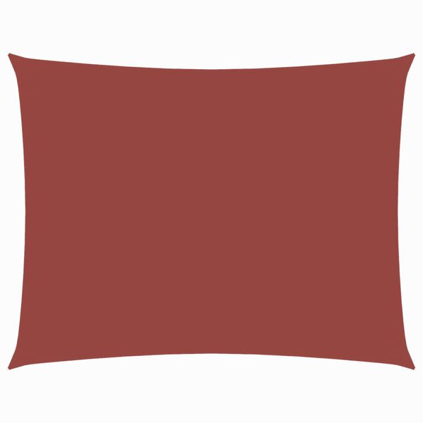 vidaXL Платно-сенник, Оксфорд текстил, правоъгълно, 5x6 м, теракота