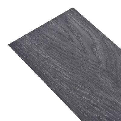 vidaXL Самозалепващи подови дъски от PVC 5,02 м² 2 мм черно и бяло