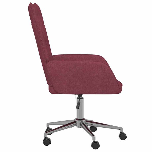 vidaXL Релаксиращ стол, виненочервен, плат