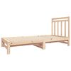 vidaXL Разтегателна кушетка, 2x(90x190) см, борово дърво масив