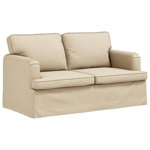 vidaXL Диван Крем 144 x 80 x 85 см текстил