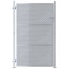 vidaXL Градинска врата 85 x 120 см Неръждаема стомана С ключалка