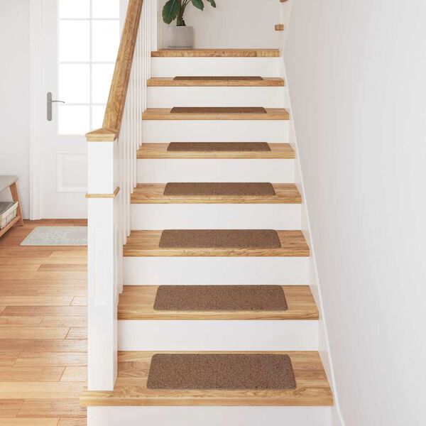 vidaXL Килимчета против подхлъзване за стълби 15 pcs Жълто 60 x 25 cm