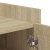 vidaXL Шкаф за обувки, дъб сонома, 52x37,5x100 см, инженерно дърво