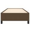 vidaXL Рамка за легло без матрак, тъмнокафява, 100x200 см, плат
