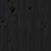 vidaXL Легло от палети черно 140x190 см борово дърво масив