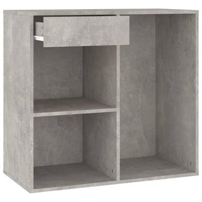vidaXL Козметичен шкаф, бетонно сив, 80x40x75 см, инженерно дърво