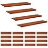 vidaXL Стъпала за стълби 20 бр. 120 x 25 x 2 cm Кафяво Солидно бук