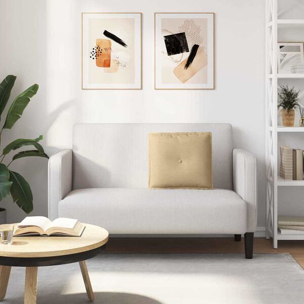 vidaXL Възглавница за гръб Сивозелен 50 x 45 см Кордюрова тъкан