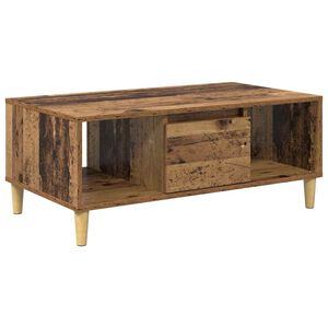 vidaXL Масичка за кафе Старо дърво 90 x 50 x 26.5 см