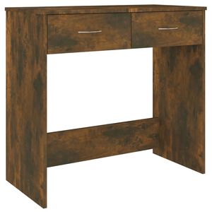vidaXL Бюро, опушен дъб, 80x40x75 см, инженерно дърво