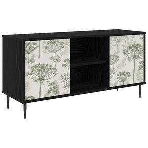 vidaXL ТВ шкаф GOTHA 102 x 33 x 51 см Черен дъб Инженерна дървесина