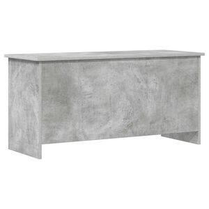 vidaXL Складов сандък със съхранение Бетонно сиво 100 x 40 x 50 cm