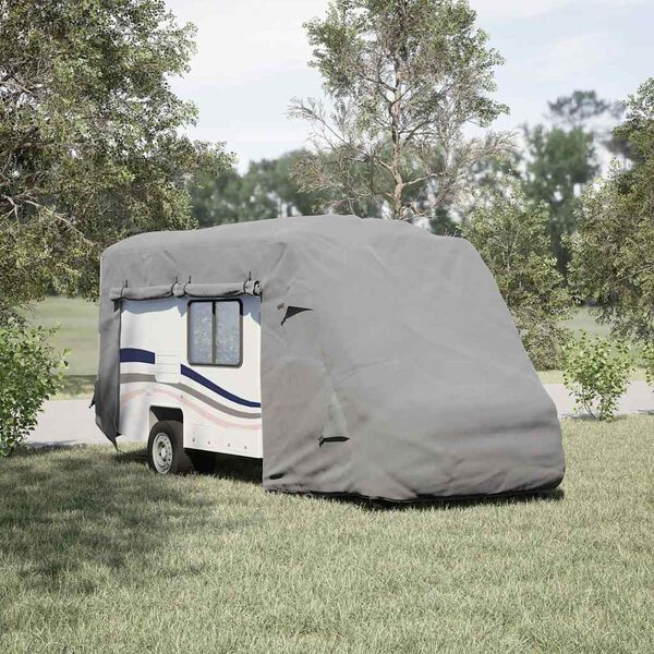 vidaXL Motorhome Covers Grey 570x235x275 cm Нетъкана материя