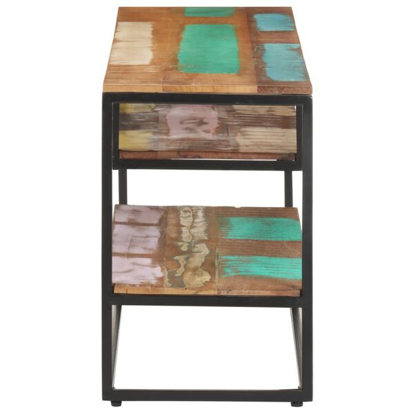 vidaXL ТВ шкаф, 130x30x45 см, регенерирано дърво масив