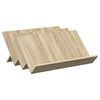 vidaXL Етажерка за списания с рафт Сонома дъб 65 x 53 x 28,5 см