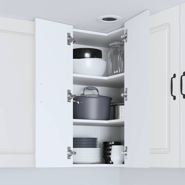 vidaXL Кухненски шкаф Kalmar Бяло 57 x 57 x 80 см Инженерно дърво